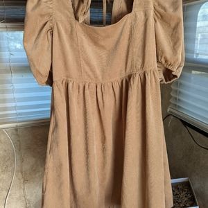 Suede Girls Dress